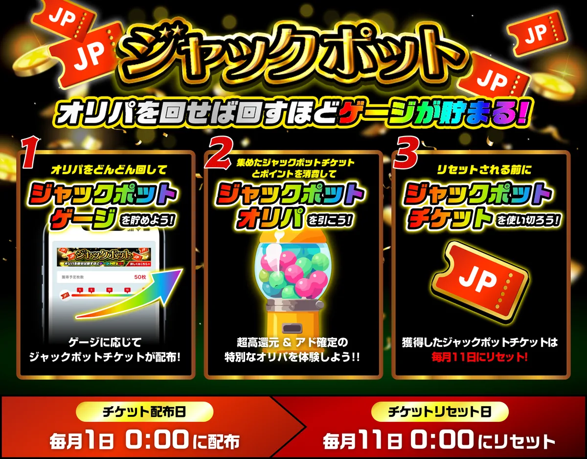 ポケットクロス ジャックポットの仕組み（公式ガイド）